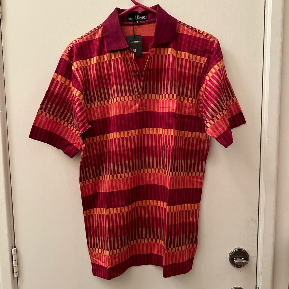 Nwt New Alfred Dunhill Vintage Men’s Shirt S Small Mercerised Cotton Rare